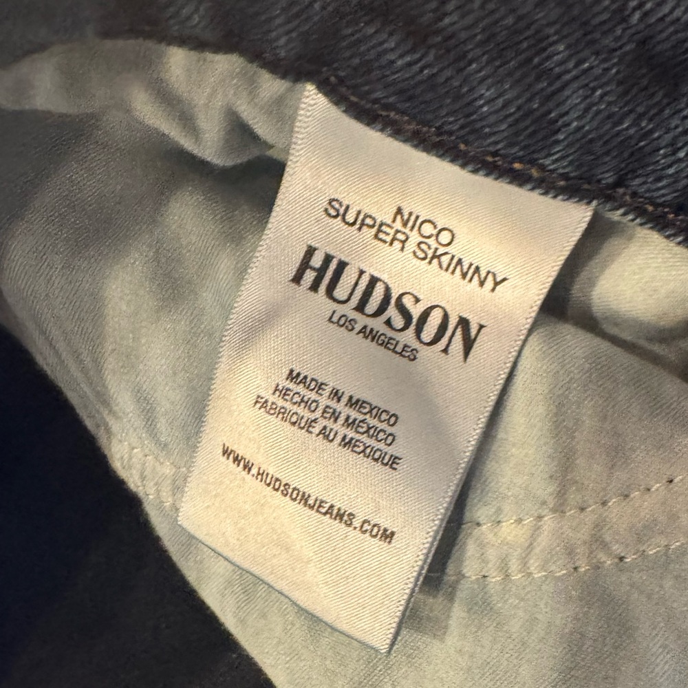Hudson Jeans Women's Skinny Jeans - Dark Blue - Picture 6 of 6